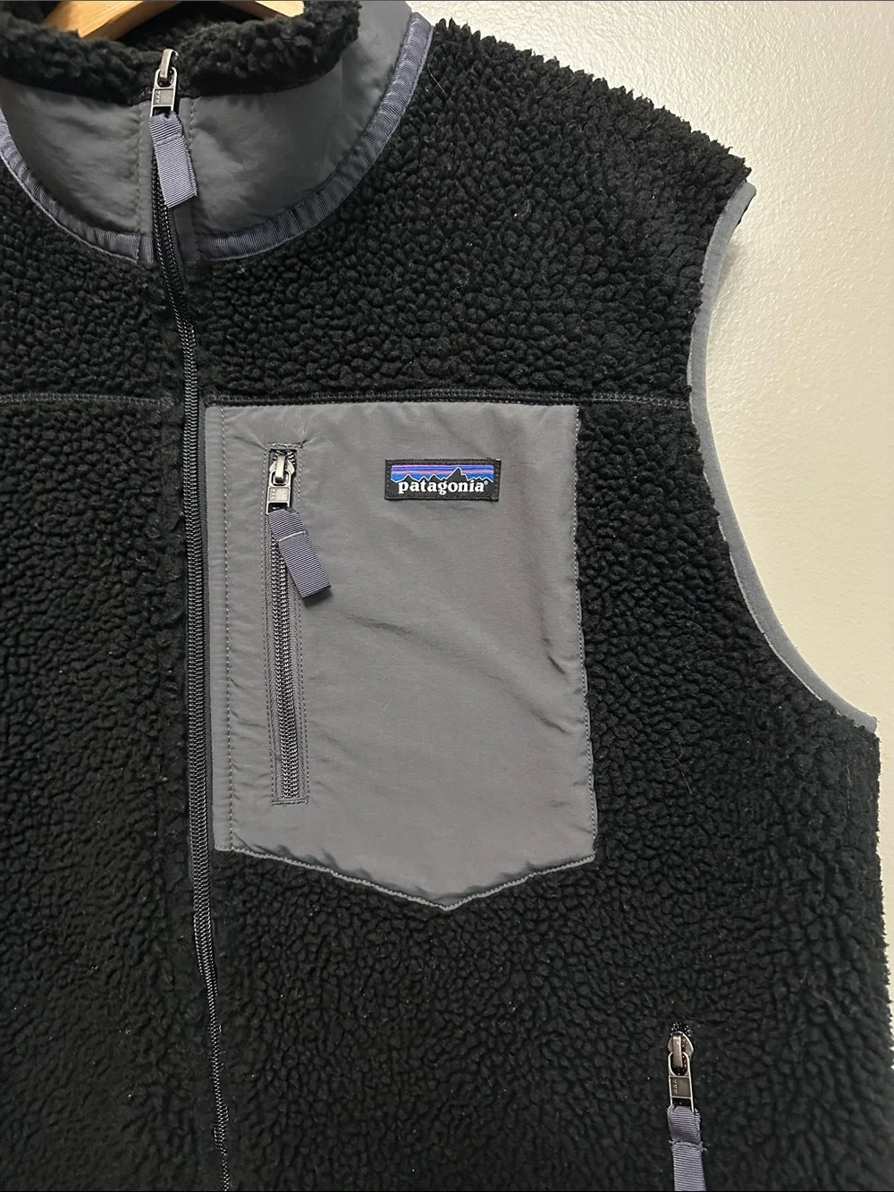 Men’s Patagonia Retro X deep pile fleece vest Sz XL